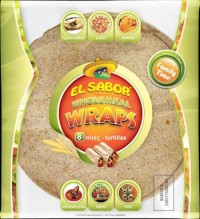 Πίτες EL SABOR wraps tortillas ολικής άλεσης 8τμχ/360gr