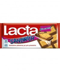 Σοκολάτα LACTA sandwich biscotto 87gr
