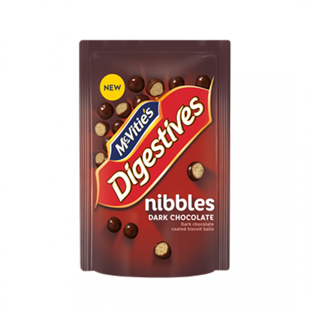 Μπισκότα McVITIES Nibbles dark chocolate 120gr