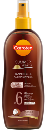 Αντηλιακό λάδι CARROTEN oil spray summer dream SPF6 200ml