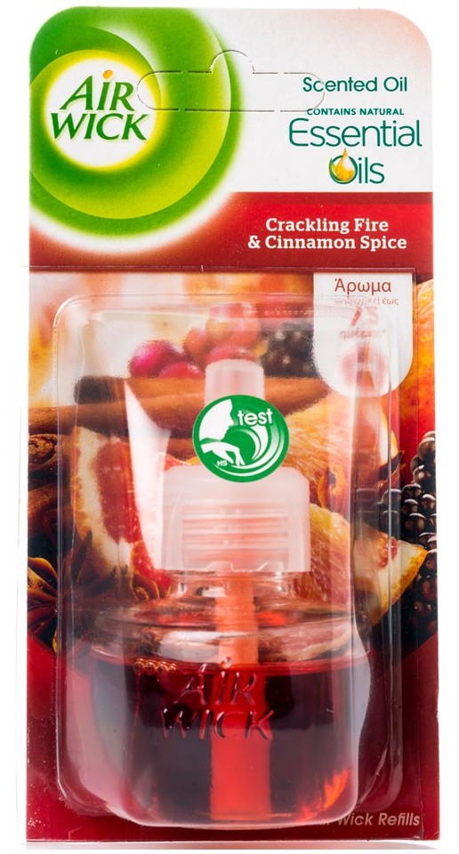 Αρωματικό χώρου AIRWICK ανταλλακτικό crackling fire & cinnamon 19ml
