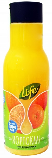 Φυσικός χυμός LIFE πορτοκάλι 1lt