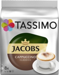 Καφές κάψουλες TASSIMO Jacobs cappuccino 260gr 16τμχ (8 μερίδες)