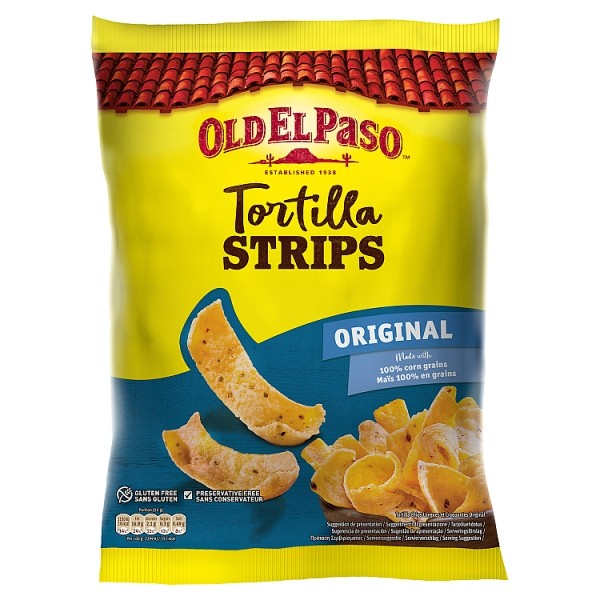 Tortilla chips OLD EL PASO original 185gr προσφορά Pockee