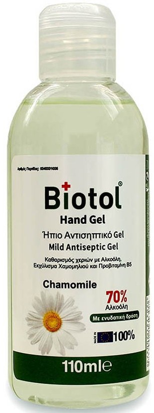 Αντισηπτικό gel BIOTOL χεριών με χαμομήλι 110ml