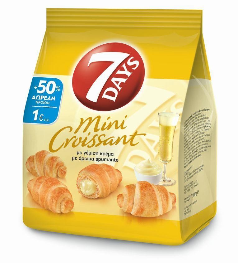 Κρουασάν 7DAYS mini spumante 107gr (+50% δώρο)