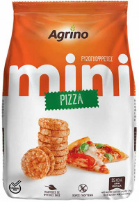 Ρυζογκοφρέτες AGRINO mini pizza χωρίς γλουτένη 50gr