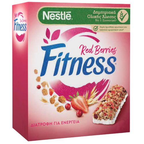 Μπάρες δημητριακών FITNESS red berries 6x23,5gr