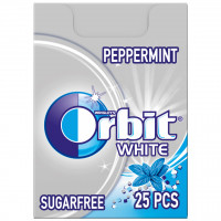 Τσίχλες ORBIT white peppermint κουτί 35gr 25τμχ