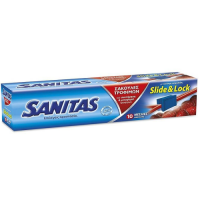 Σακούλες τροφίμων SANITAS slide & lock μεσαίες 10τμχ 