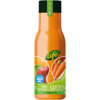 Φυσικός χυμός LIFE μήλο-πορτοκάλι-καρότο 1lt