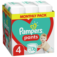 Πάνες PAMPERS pants monthly pack No4 9-15kg 176τμχ