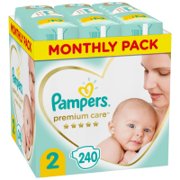 Πάνες PAMPERS Premium Care Monthly Pack Νο2 4-8kg 240τμχ