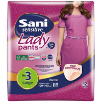 Απορροφητικά εσώρουχα SANI Lady Pants No3 large 12τμχ