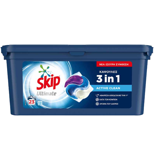 Κάψουλες SKIP Ultimate trio active clean 23τμχ