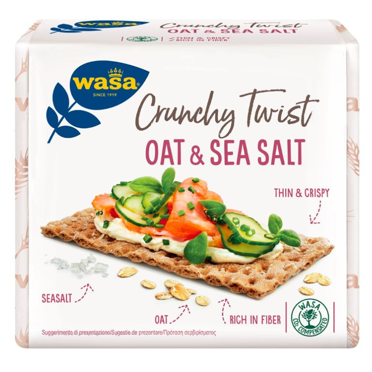 Φρυγανιές WASA tasty crunchy salt and oat 265gr