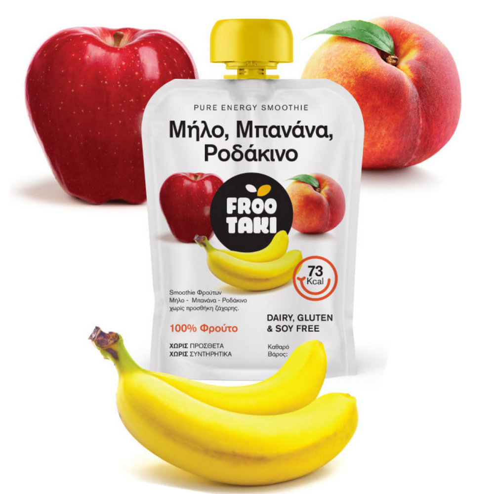 Smoothie AGRO PHOENIX frootaki μήλο ροδάκινο μπανάνα 100gr