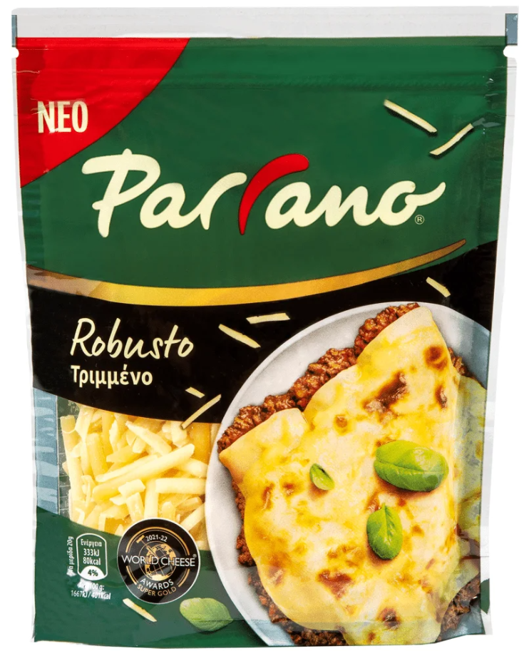 Τυρί PARRANO robusto σκληρό τριμμενο 180gr